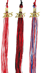 Graduation multi-colored tassels
